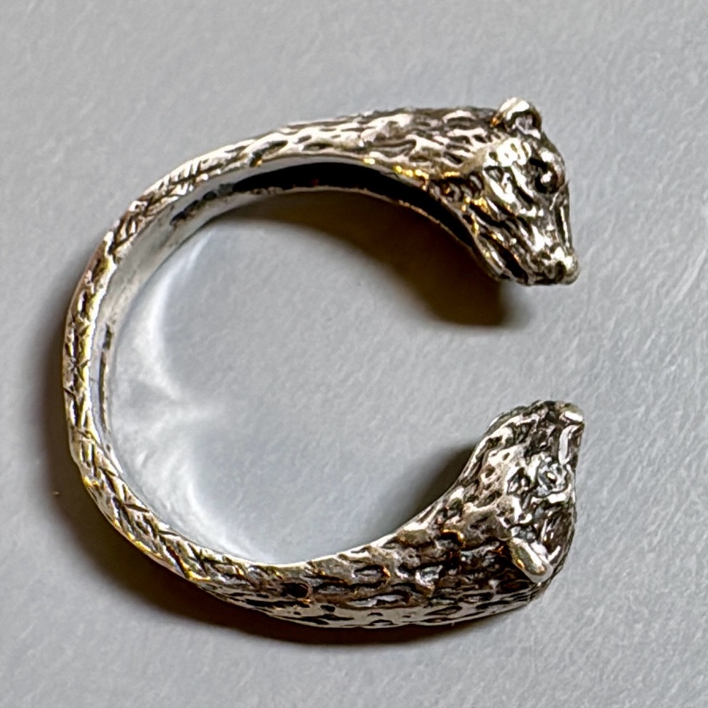 Sᴛᴇʀʟɪɴɢ Sɪʟᴠᴇʀ Fᴇʀʀᴇᴛ/Wᴇᴀsᴇʟ Wʀᴀᴘ Sᴛʏʟᴇ Rɪɴɢ